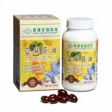 其他成分 【長庚生技】 亞麻蒜油軟膠囊(90粒x2瓶) 共180粒