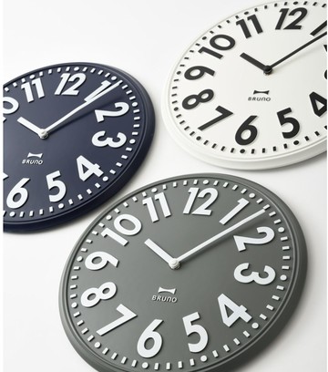 BRUNO BCW049 立體浮雕數字 時鐘 掛鐘 壁鐘 靜音時鐘 大數字 簡約 質感 北歐風 日本正規品代購