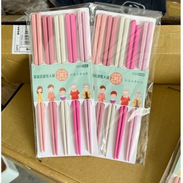 【現貨最低價】彩色筷子組 八角筷子 合金筷子 環保筷 筷子 日式筷子 莫蘭迪色系（1組5雙）🔥現貨🔥.