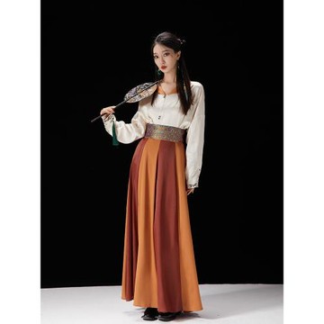 隨時anytime【三星堆】蜀客行新中式改良蜀錦刺繡半身裙2026年春