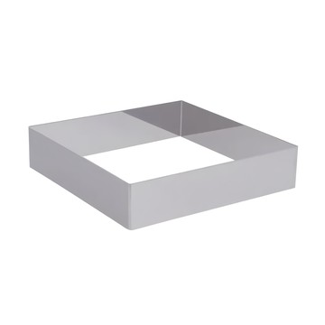 de Buyer 畢耶 不鏽鋼正方形慕斯蛋糕模  20cm x 4.5cm  1個