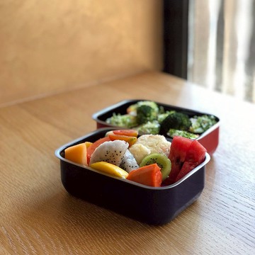 【SIEGWERK】德國不鏽鋼琺瑯保鮮鍋-方形1入-1100ML寶石藍