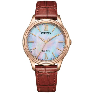 CITIZEN LADYS 光動能 經典大三針腕錶 錶 手錶 送禮 EM0419-11D