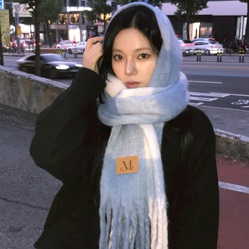 🆕新品上架💖【梨花娘】 韓國 圍巾熱賣TOP.2🔥品牌Musent 皮標保暖舒適披肩圍巾(7色) 男女皆宜 情人禮物 聖誕禮物 生日禮物