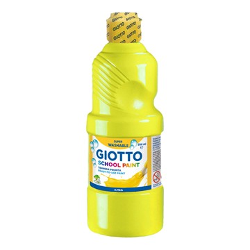 義大利GIOTTO 可洗式兒童顏料 黃色  500ml  1色