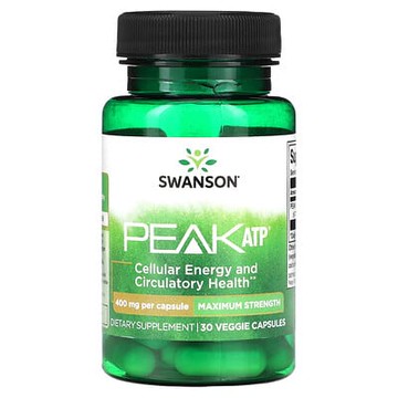 Swanson, Peak ATP，特強型，400 毫克，30 粒素食膠囊