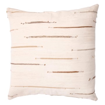 HOLA 和樂家居 艾禮思緹花抱枕套 0.21kg  50 x 50 x 1cm  橫紋 米色