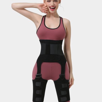 三合一束腰帶 腰部和大腿護腿 腰部訓練器提臀塑身衣臀部腰帶
