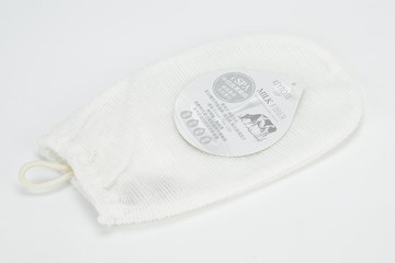 KEYTOSS Milk Fiber-激去角質韓式搓澡手套1入 (13*20*0.5CM)