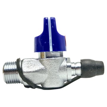 ACHEN 笙傑 超流量瓦斯開關 重量202公克 台灣製造  銀色 + 藍色  1個