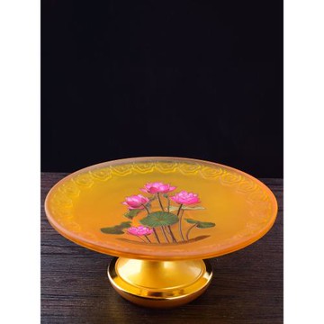 仿琉璃招財水果供盤佛具用品