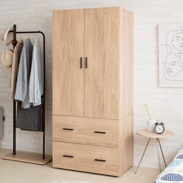 【TZUMii】斯岩二門二抽衣櫃 衣櫥 衣物收納櫃 衣櫥櫃 玄關櫃 衣櫃收納 床