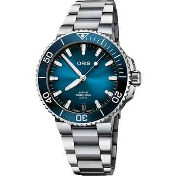 ORIS Aquis 五日鍊全新自製機芯 Calibre 400 潛水錶 0140077694135-0782209PEB