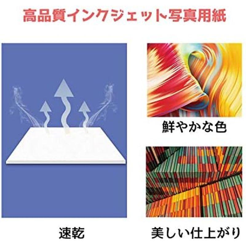 A-SUB 写真用紙 超きれいな光沢紙 0.18mm薄手 A4 100枚入り インクジェットプリンター用紙