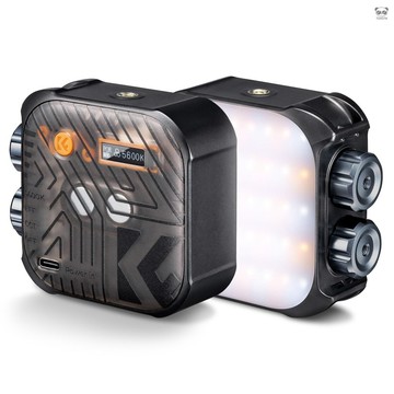 【有A+】K&F CONCEPT 口袋雙色溫LED攝影補光燈 2500K-9900K 亮度可調 15種燈光效果 磁吸背面