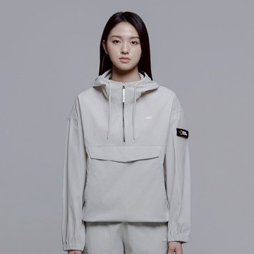 女裝 CYGNUS 平織帽T - 米色