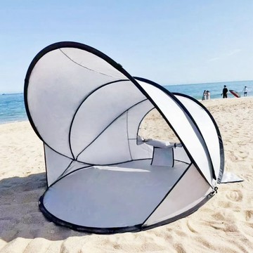 【🚚台灣出貨】沙灘帳篷 全自動速開沙灘帳篷🏖️ 海邊防曬防風 露營遮陽 簡易便攜摺疊 戶外必備