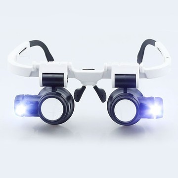 多倍數眼鏡放大鏡 附鏡片 鐘錶維修放大鏡 眼鏡修錶工具 珠寶鑑定眼鏡式放大鏡 客製化禮品專家 6518