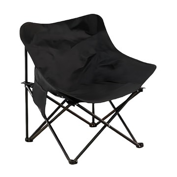 Bloomery 經典戶外露營月亮椅 附收納袋  黑色  輕巧易攜帶  1個