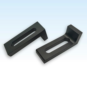 光學實驗室平臺面包板通用型L型壓板帶M6通孔鋁合金黑色可定制