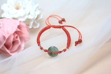 【寶寶手鏈】編繩手鏈周歲滿月寶寶生辰禮物/寓意平安美好祝福