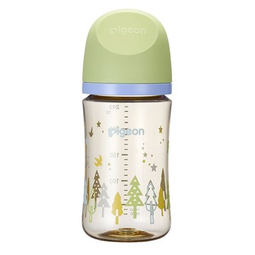 pigeon 貝親 第三代母乳實感PPSU奶瓶 M  森林星空 綠色 + 藍色 + 透明色  240ml  1個