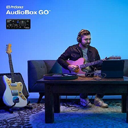 PreSonus AudioBox GO USB-C Audio Interface for music production with Studio One DAW Recording Software, Music Tutorials, Sound Samples and Virtual I