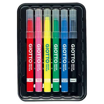 GIOTTO 衣物彩繪筆套裝  6色