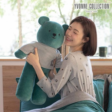【YVONNE以旺傢飾】伯恩熊人形抱枕-森林綠