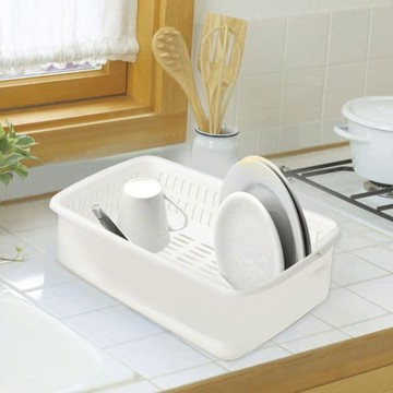 【Lustroware】日本岩崎瀝水盤附瓶架 綠色 日本製(原廠總代理)