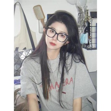 灰色正肩短袖美式復古t恤女小個子夏季2025新款字母印花體恤上衣