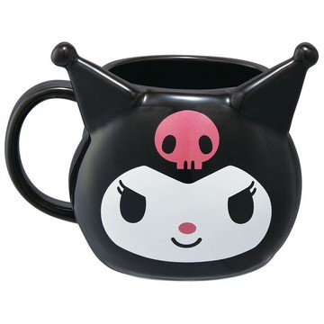 【震撼精品百貨】酷洛米_Kuromi~日本SANRIO三麗鷗 酷洛米陶瓷造型馬克杯390ML-大臉*65583