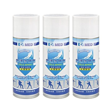 醫技 急速冷噴劑 400ml/瓶 (3瓶) EG-400