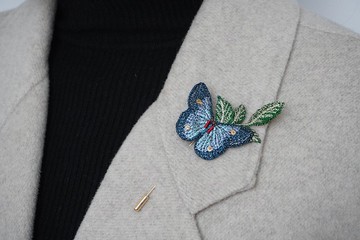 新年福袋 lucky bag元森手作 蝴蝶夢 絲線刺繡胸針