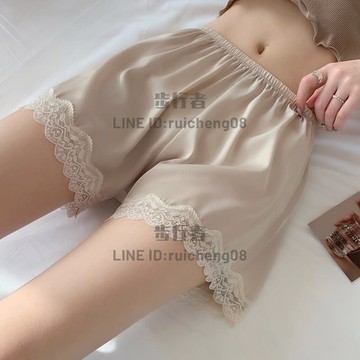 安全褲女防走光夏季薄款打底褲可外穿不卷邊寬松蕾絲花邊短褲【步行者戶外生活館】