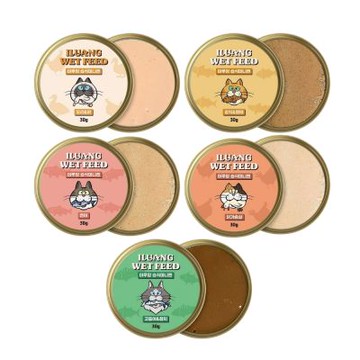 【24入組】ILUANG伊魯輕食布丁杯貓罐系列30g(貓罐頭|貓主食|貓餐盒)(買二件贈送寵喵樂-貓草玩具*1包 )