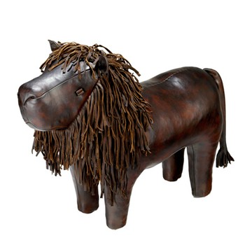 Lion 雄獅 手工皮革凳（大）