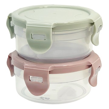 LocknLock 樂扣樂扣 PP微波保鮮盒 140ml 2入組  2個容器及相配的蓋子  1組