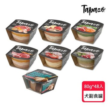 TAPAZO 特百滋 開胃三層杯 犬副食罐 78g/80g*48入(犬罐頭/狗罐頭/副食罐/全齡犬/雙炫幕斯杯)