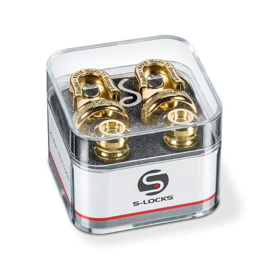 Schaller シャーラー ストラップロックピン S-Locks ゴールド Gold ペア