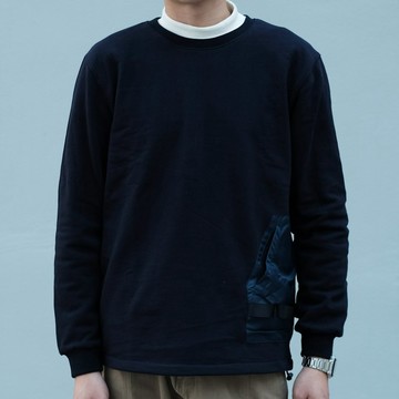 機能套頭衛衣 Functional Sweater /簡約款式/拼貼/情侶/中性