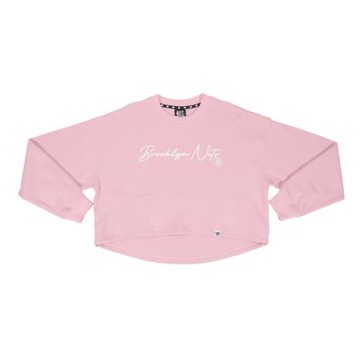 NBA 女款 隊伍字形 短版 Crop Tee 長袖上衣 籃網隊 3552100341