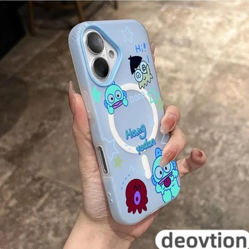 醜魚漢頓馬卡龍磁吸 iPhone16 magsafe磁吸防摔手機 蘋果15 14 13 12Promax手機殼