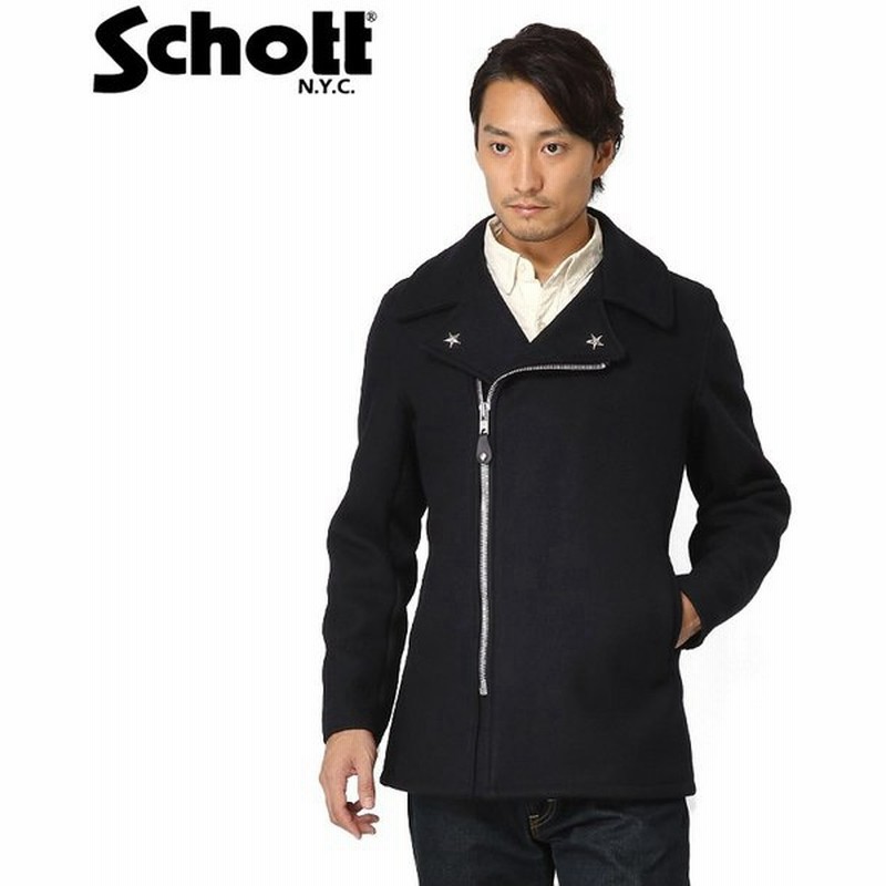 Schott ショット 779 ウール ジップ ピーコート 7505 Pコート メンズ アウター ジャケット ウールコート アメカジ ブランド アメリカ製 クーポン対象外 通販 Lineポイント最大0 5 Get Lineショッピング