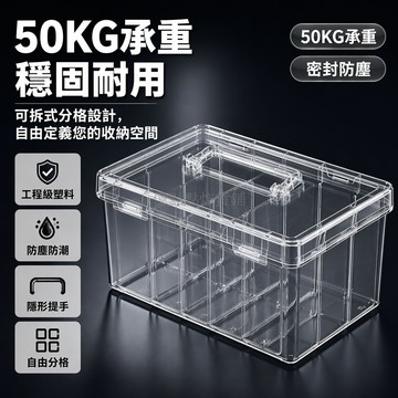 台灣出貨✨ 加厚手提工具零件盒 多格透明收納箱 螺絲配件整理盒 電子元件儲物盒 塑膠積木分類盒 家用維修工具箱