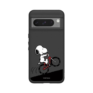 Pixel 8 Pro SolidSuit 黑 - 史努比 Snoopy - 騎腳踏車