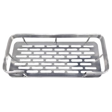 居家系列 太空鋁亮面簡約收納架  銀色  1個