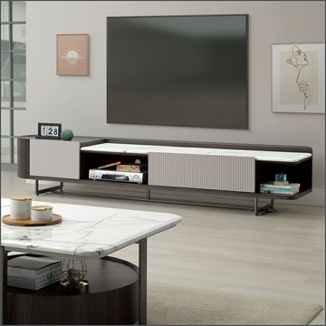 7.3尺石面長櫃 電視櫃 抽屜櫃 高低櫃 【163B34102】Leader傢居館163-2278