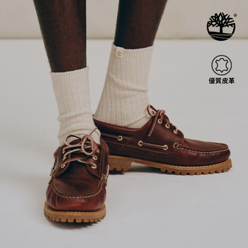Timberland 男款棕色經典三孔帆船鞋|30003214