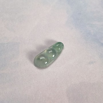冰種飄花翡翠福豆 | 戒面 | 裸石 | 天然緬甸A貨翡翠 | 送禮